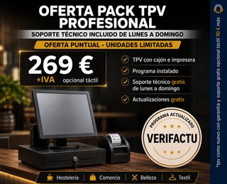 Pack TPV Profesional Verifactu + Soporte GRATIS