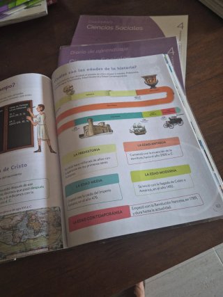 Libro Ciencias sociales  4 PRIMARIA forrado