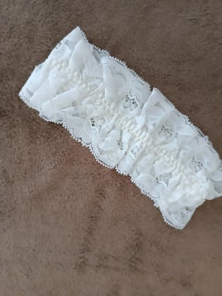 Giarrettiera pizzo floreale vintage