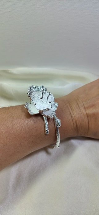 Pulsera Plata 925 Flor