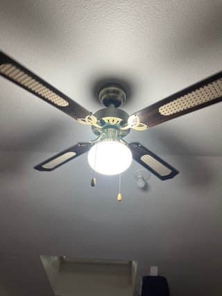 2 Ventiladores de Techo Madera y Metal