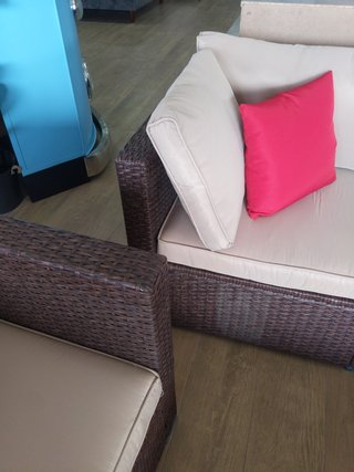 Conjunto Rinconera Exterior Ratán