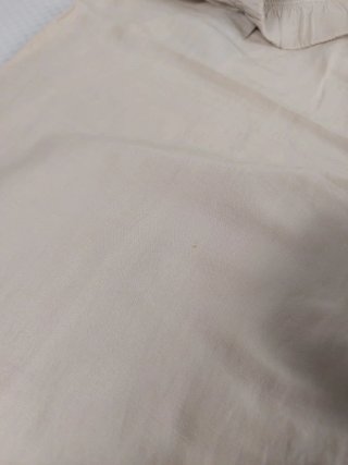 Pantaloni Lino Beige Gamba Ampia
