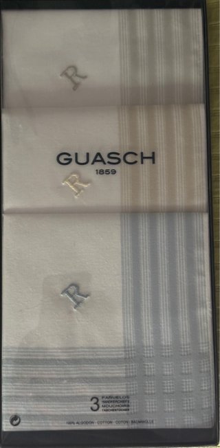 Pañuelos GUASCH 1859 Algodón Beige/Blanco
