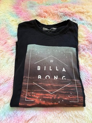 Camiseta Billabong Negra Talla M Dibujo