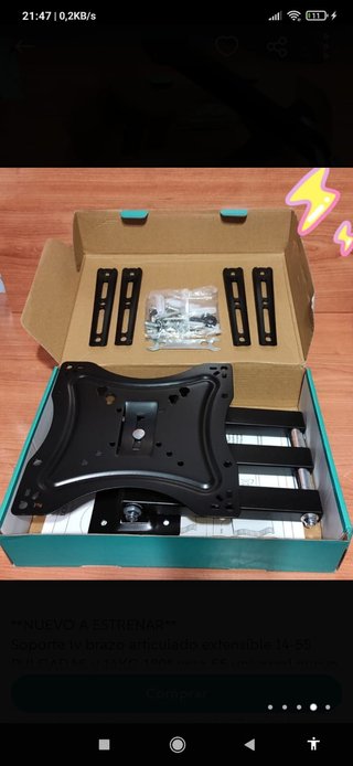 SOPORTE TV HASTA 46" EXTENSIBLE A ESTRENAR