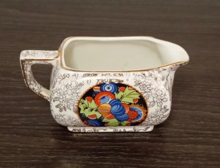 Jarra porcelana antigua 1930 floral,empire ivory w