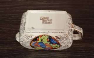 Jarra porcelana antigua 1930 floral,empire ivory w