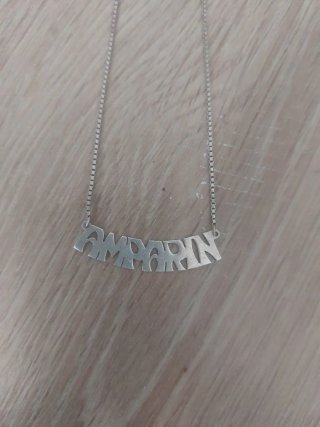 Colgante Plata Nombre Amparin
