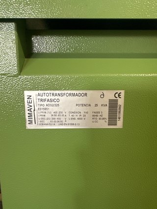 Autotransformador MIMAVEN 25kVA Trifásico