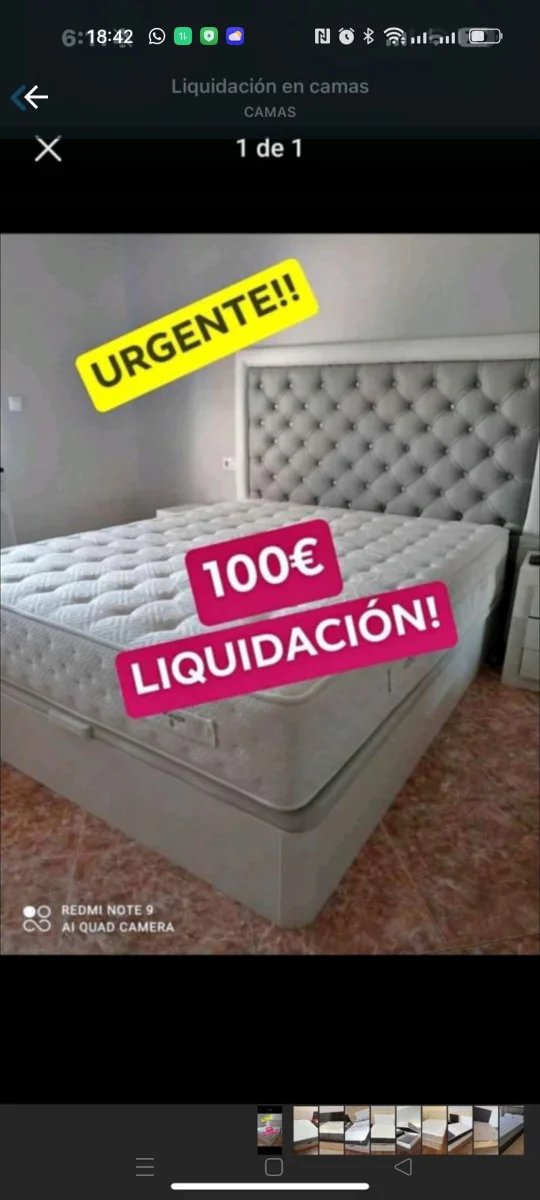 Colchón y canapé