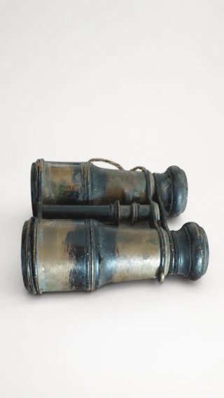 Prismáticos antiguos finales del siglo XIX militar