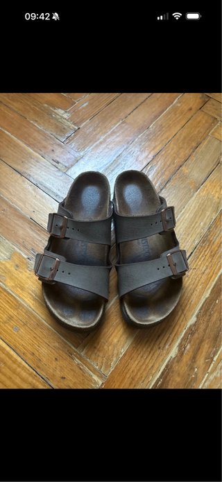 Sandalias Birkenstock Marrón/Gris