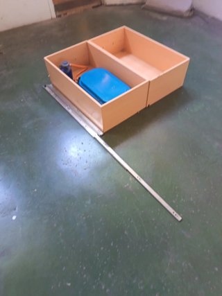 Cajón con Cocina Portátil Azul