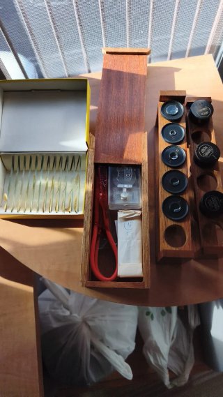 Microscopio O. Himmler Berlin Antiguo