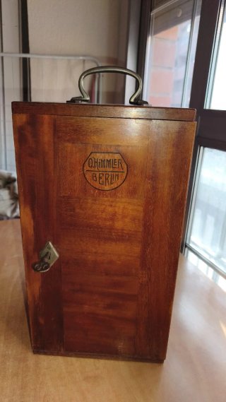 Microscopio O. Himmler Berlin Antiguo