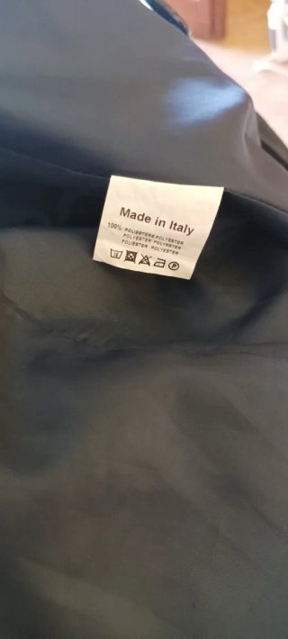 Giacca effetto lucido blu