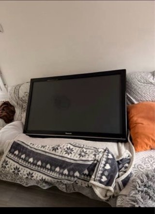 Televisor Panasonic Negro.