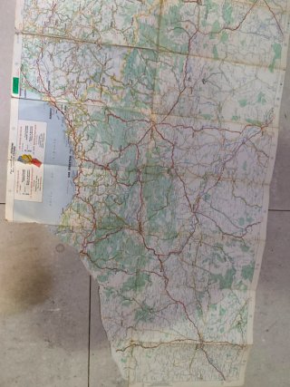 4 Mapas Antiguos Carreteras España años 60 a 90
