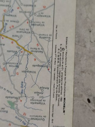 4 Mapas Antiguos Carreteras España años 60 a 90