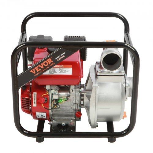 Bomba de Agua con Motor de Gasolina, Entrada/Salida de 7.6 cm, 5.2 kW (7 HP), 1003.5 L/min, 43.3 m de Elevación, 6.7 m de Succión, Bomba de Transferencia de Agua Residual a Gas de 4 Tiempos con Ma...