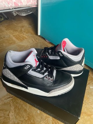 Jordan 3 Scarpe da Ginnastica Grigio Nero