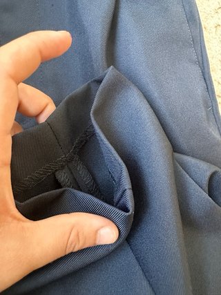 Pantaloni da abito blu navy