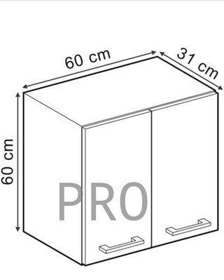 Vicco Armario Colgante R-Line, Hormigón Negro/Antr