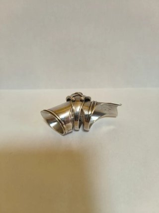 Anillo Plata Ley Armadura Calavera Articulado