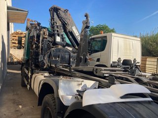 Volvo Fm12 grua hiab 28t  + multilift