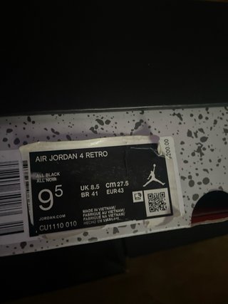 Jordan 4 Scarpe da Ginnastica Nere