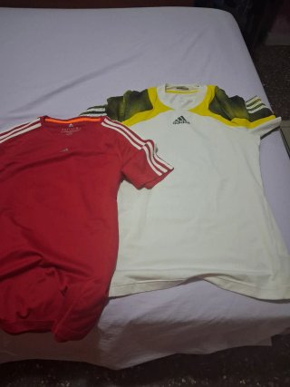 2 Camisetas Adidas Deportivas Talla M