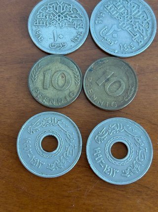 Lote 6 monedas antiguas