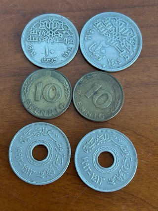 Lote 6 monedas antiguas