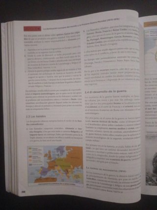 Historia del mundo contemporáneo, Hi Bachillerato