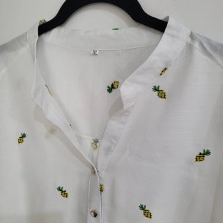 Blusa sin mangas con piñas Talla XXL
