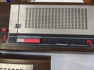 Interfonos Fermax Antiguos Madera. dos, emisor-rec