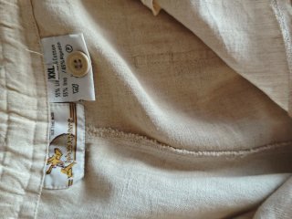Conjunto Lino Camisa y Pantalón Beige