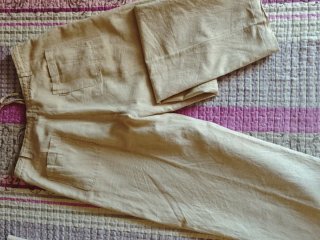 Conjunto Lino Camisa y Pantalón Beige