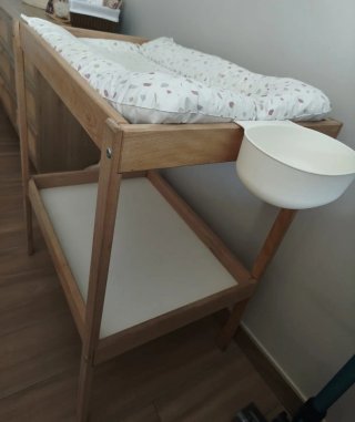 Cambiador bebé madera Ikea
