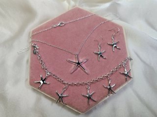 Conjunto Plata Estrella de Mar