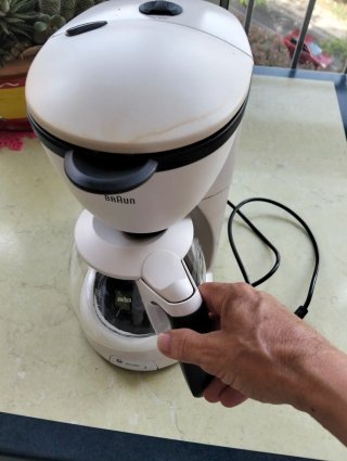Cafetera Braun Blanca