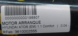 HYUNDAI ATOS (EM) 1.1 Comfort MOTOR ARRANQUE
