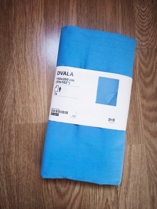 Sábana Ikea Dvala 150x260 cm Azul