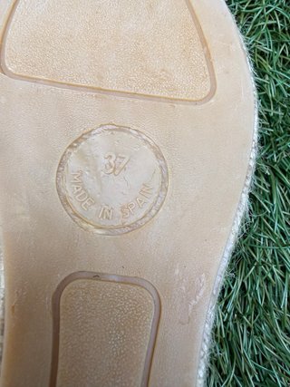 Zapatillas Esparto con Tira Marrón