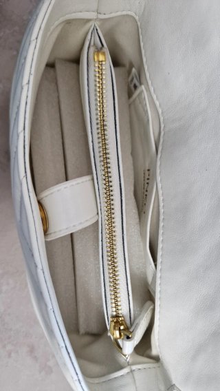 Borsa Pinko Love Bag trapuntata bianca