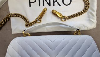 Borsa Pinko Love Bag trapuntata bianca