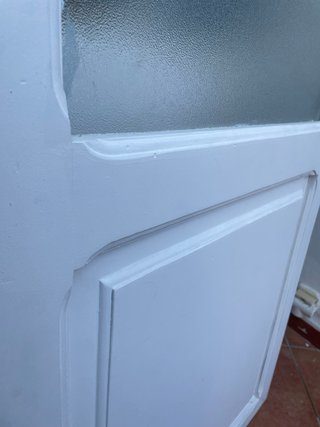 Puerta madera vintage restaurada