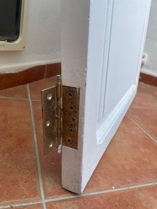 Puerta madera vintage restaurada