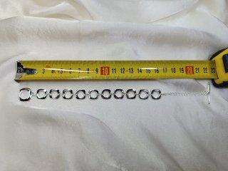 Pulsera de plata con eslabones cuadrados